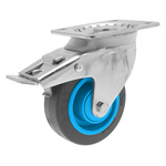 Guitel Hervieu Braked Swivel Castor Wheel, 200kg Capacity, 100mm Wheel