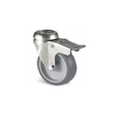 Guitel Hervieu Braked Swivel Castor Wheel, 80kg Capacity, 100mm Wheel