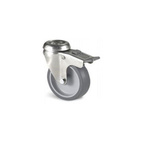 Guitel Hervieu Braked Swivel Castor Wheel, 80kg Capacity, 125mm Wheel