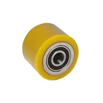 Guitel Hervieu Grey, Yellow Polyurethane Abrasion Resistant Trolley Wheel, 300kg