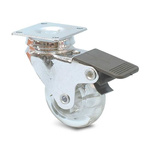 Guitel Hervieu Braked Swivel Castor Wheel, 40kg Capacity, 50mm Wheel