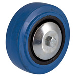 Guitel Hervieu Black, Blue Rubber Quiet Operation Trolley Wheel, 150kg