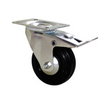 Guitel Hervieu Braked Swivel Castor Wheel, 80kg Capacity, 80mm Wheel