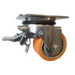 Guitel Hervieu Braked Swivel Castor Wheel, 400kg Capacity, 100mm Wheel