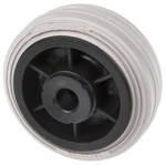 LAG Black, Grey Rubber Non-Marking, Quiet Operation, Shock Absorbing Trolley Wheel, 55kg