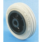 LAG Black, Grey Rubber Non-Marking, Quiet Operation, Shock Absorbing Trolley Wheel, 110kg