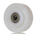 LAG White Polyamide Hygienic, Low Rolling Resistance, Non-Marking Trolley Wheel, 450kg
