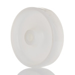 LAG White Polyamide Hygienic, Low Rolling Resistance, Non-Marking Trolley Wheel, 250kg
