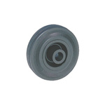 Guitel Hervieu Black Rubber Abrasion Resistant Trolley Wheel, 100kg