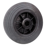 Guitel Hervieu Black Rubber Abrasion Resistant Trolley Wheel, 150kg