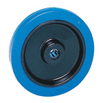 Guitel Hervieu Black, Blue Rubber Abrasion Resistant, Low Starting Resistance, Non-Marking Trolley Wheel, 200kg