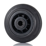 LAG Black Rubber Quiet Operation, Shock Absorbing Trolley Wheel, 75kg