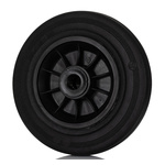 LAG Black Rubber Quiet Operation, Shock Absorbing Trolley Wheel, 205kg