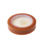 LAG Orange, White Polyurethane Abrasion Resistant, Hygienic, Laceration Resistant, Non-Marking Trolley Wheel, 250kg