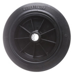 Tente Black Rubber Ageing Resistant Trolley Wheel, 250kg