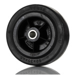 Tente Black Rubber Ageing Resistant Trolley Wheel, 70kg