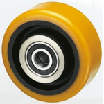 8888 Yellow Polyurethane Abrasion Resistant, Corrosion Resistant Trolley Wheel, 750kg