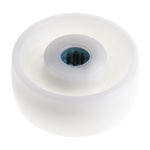LAG White Polyamide Hygienic, Low Rolling Resistance, Non-Marking Trolley Wheel, 250kg
