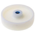 LAG White Polyamide Hygienic, Low Rolling Resistance, Non-Marking Trolley Wheel, 400kg