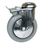Guitel Hervieu Braked Swivel Castor Wheel, 90kg Capacity, 125mm Wheel