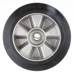 Tente Black Rubber Corrosion Resistant, Vulcanized Trolley Wheel, 900kg