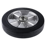 Tente Black Rubber Corrosion Resistant, Vulcanized Trolley Wheel, 1000kg