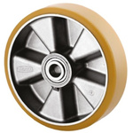 Tente Yellow Polyurethane Corrosion Resistant Trolley Wheel, 1600kg