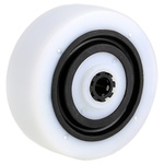 Tente White Polyamide Quiet Operation Trolley Wheel, 320kg