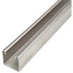 Unistrut 41 x 41mm Galvanised Steel Strut, 2m Long