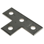 Stainless Steel T Shape Bracket 4 Hole, 14.3mm Holes, 136.5 x 88.9mm