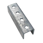 RS PRO Hot Dipped Galvanised 53mm Channel Splice Support, Fits Channel Size 53 x 45mm