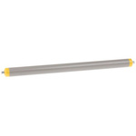 Interroll PVC Round Conveyor Roller Spring Loaded 20mm Dia. x 300mm L, 10N Load Capacity Steel, 6mm Spindle, 317mm