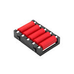 RS PRO Zinc Plated Steel Round Conveyor Roller 9mm Dia. x 50mm L, 100N Load Capacity