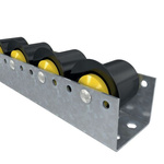 Interroll Polyamide Round Conveyor Roller Flanged 50mm Dia. x 65mm L, 30kg Load Capacity, 8mm Spindle, 63mm Overall