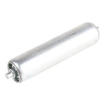 Rollezy Zinc Plated Steel Round Conveyor Roller 25mm Dia. x 100mm L, Steel, 6mm Spindle, 118mm Overall Length