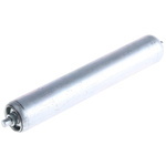 Rollezy Zinc Plated Steel Round Conveyor Roller 25mm Dia. x 150mm L, Steel, 6mm Spindle, 168mm Overall Length