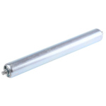 Rollezy Zinc Plated Steel Round Conveyor Roller 25mm Dia. x 200mm L, Steel, 6mm Spindle, 218mm Overall Length