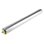 Interroll Stainless Steel Round Conveyor Roller Spring Loaded 50mm Dia. x 450mm L, Stainless Steel, 10mm Spindle, 480mm