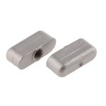 RS PRO Silver Wing Clamping Knob, M6, Threaded Hole