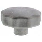 RS PRO Silver Multiple Lobes Clamping Knob, M8, Threaded Hole
