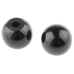 RS PRO Black Duroplast Ball Clamping Knob, Unthreaded Hole