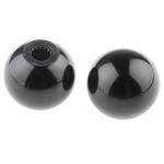 RS PRO Black Duroplast Ball Clamping Knob, Unthreaded Hole