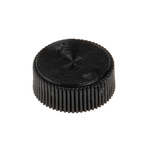 RS PRO Black Knurled Clamping Knob, M3, Unthreaded Hole