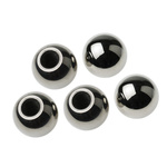 RS PRO Silver Ball Clamping Knob, M6, Threaded Hole