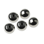RS PRO Silver Ball Clamping Knob, M6, Threaded Hole