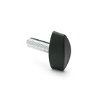 Elesa 8364 Black Glass Fibre Reinforced Polyamide Wing Knob, M6 x 25, Threaded Stud