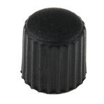 RS PRO Black Knurled Clamping Knob, M4, Threaded Hole