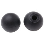RS PRO Black Duroplast Ball Clamping Knob, M5, Unthreaded Hole