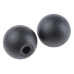 RS PRO Black Duroplast Ball Clamping Knob, M8, Unthreaded Hole