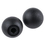 RS PRO Black Duroplast Ball Clamping Knob, M6, Unthreaded Hole